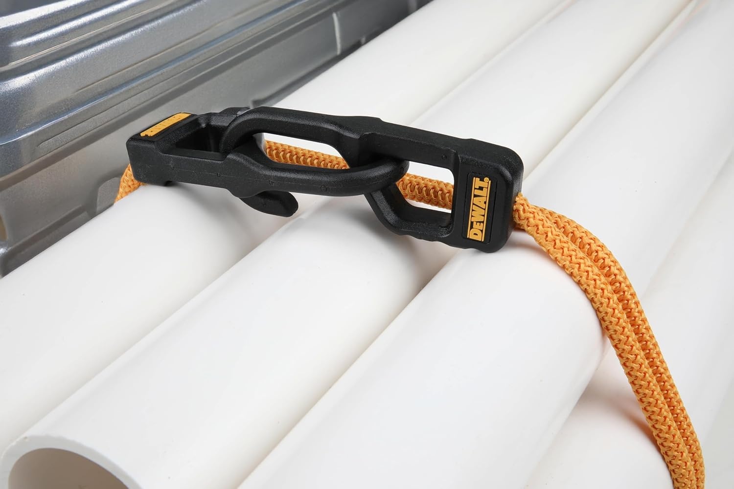 image:imageDEWALT DXBC300484 BlackYellow 48 Premium HeavyDuty Bungee Cords 4 Pack NonScratch SteelCore Hooks with QuickPull Notch amp Interlocking Grip for Stretching amp Securing Lightweight Gear amp Cargo48