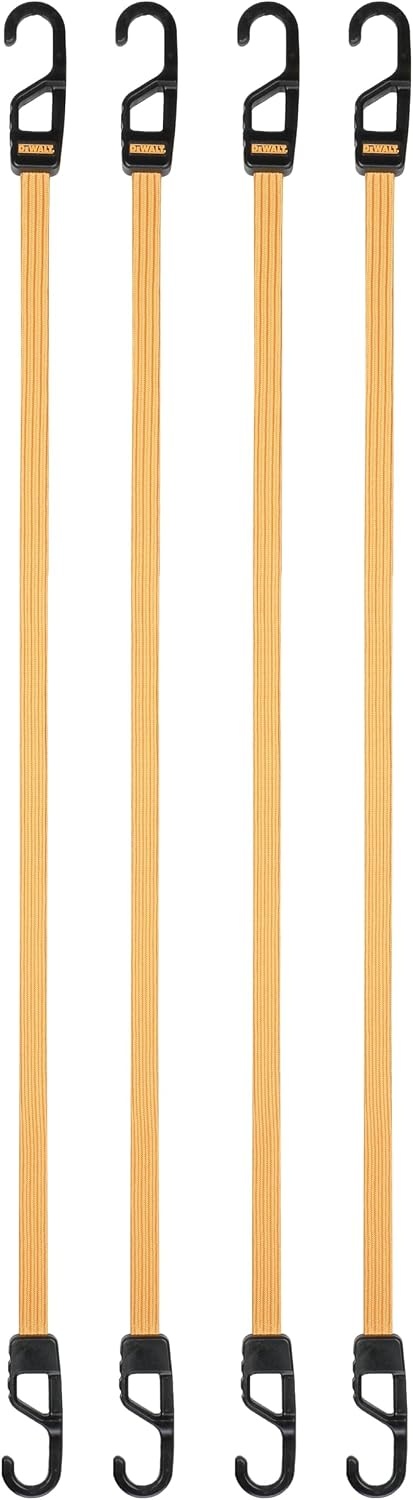 image:imageDEWALT DXBC301436 BlackYellow 36 Premium Flat Bungee Straps 4 Pack