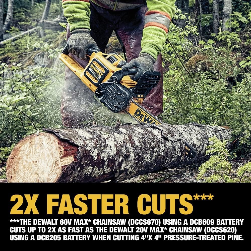 image:imageDEWALT FLEXVOLT CHAINSAW 60V 2Ah 16IN