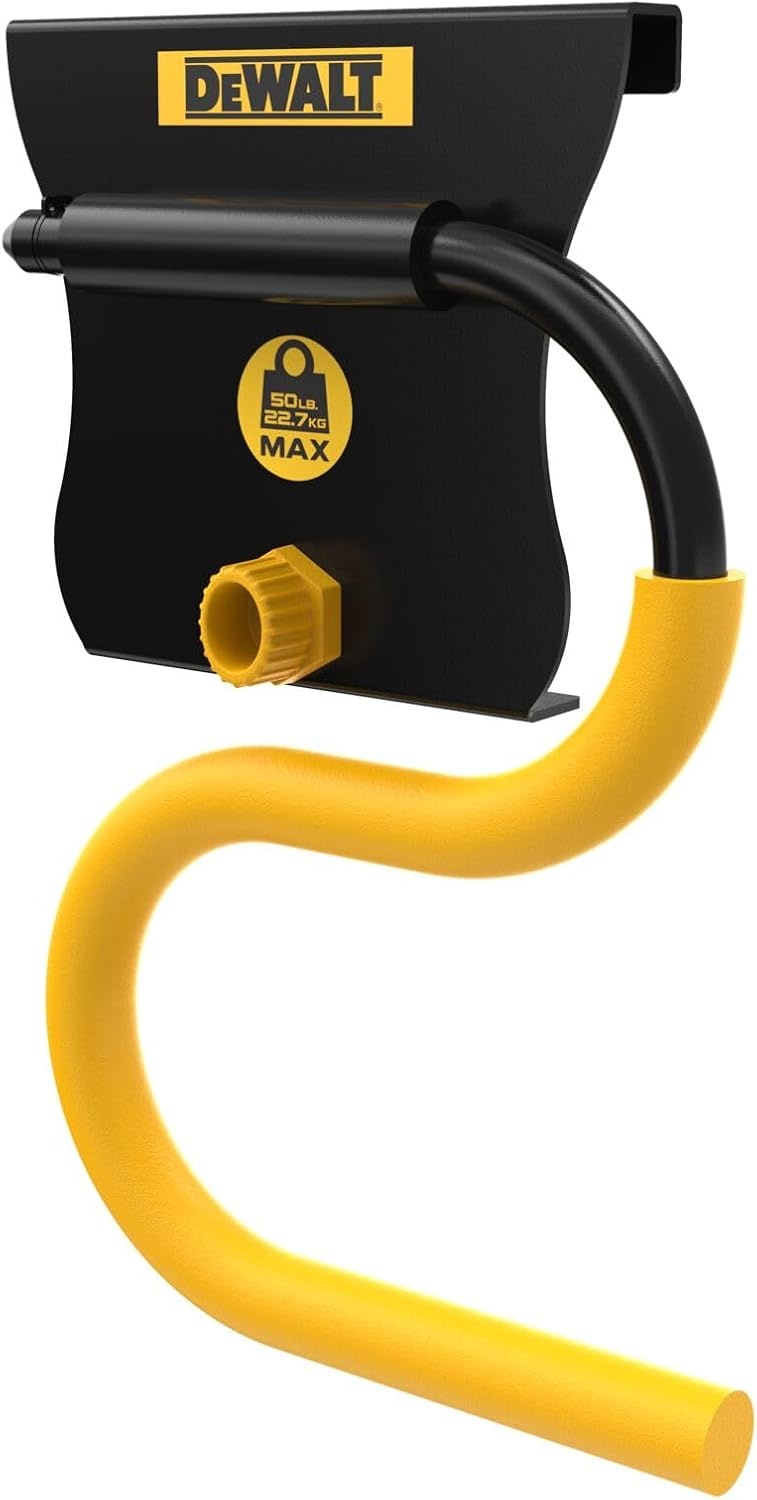 image:imageDEWALT Tool Organizer Long Handled Tool Hook for Rakes and Brooms DEWALT Workshop Storage System Compatible DWST82808One Size