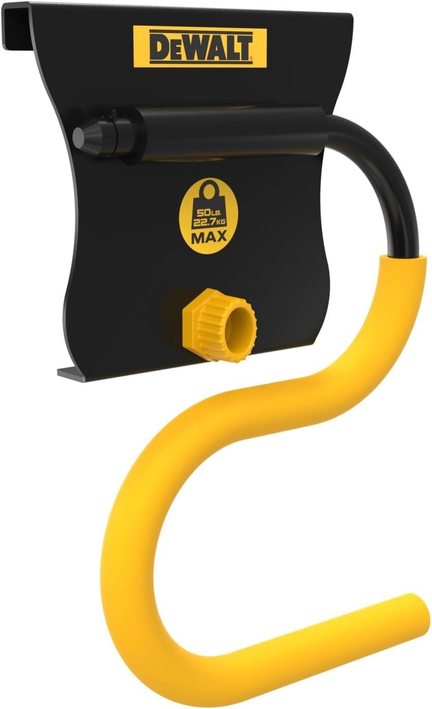 image:imageDEWALT Tool Organizer Long Handled Tool Hook for Rakes and Brooms DEWALT Workshop Storage System Compatible DWST82808One Size