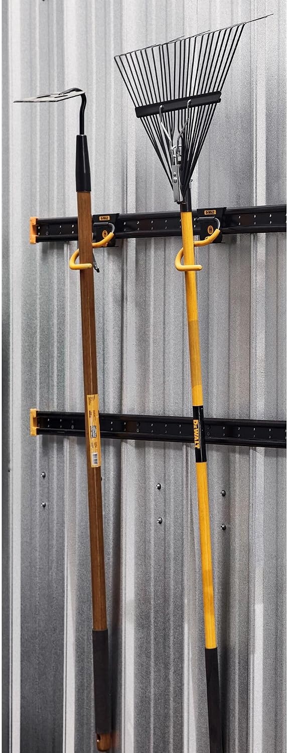 image:imageDEWALT Tool Organizer Long Handled Tool Hook for Rakes and Brooms DEWALT Workshop Storage System Compatible DWST82808One Size