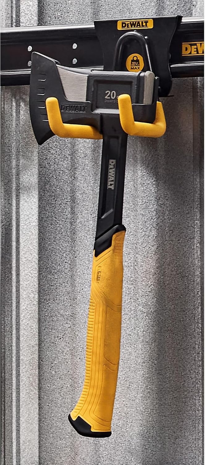 image:imageDEWALT Tool Organizer Long Handled Tool Hook for Rakes and Brooms DEWALT Workshop Storage System Compatible DWST82808One Size