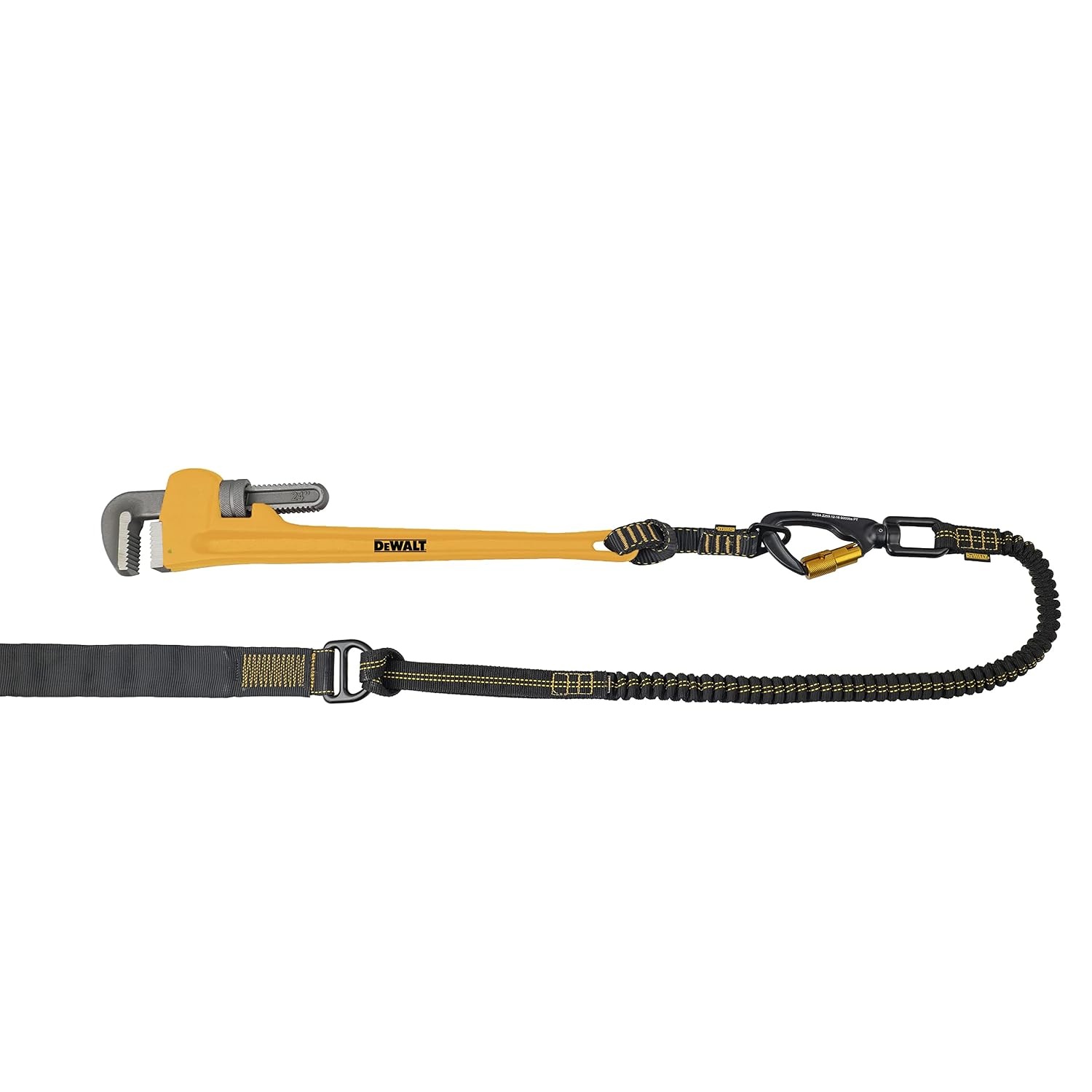 image:imageDEWALT Wristband Tool Anchor with Lanyard BlackYellowTool Anchor Strap 50 lb capacity