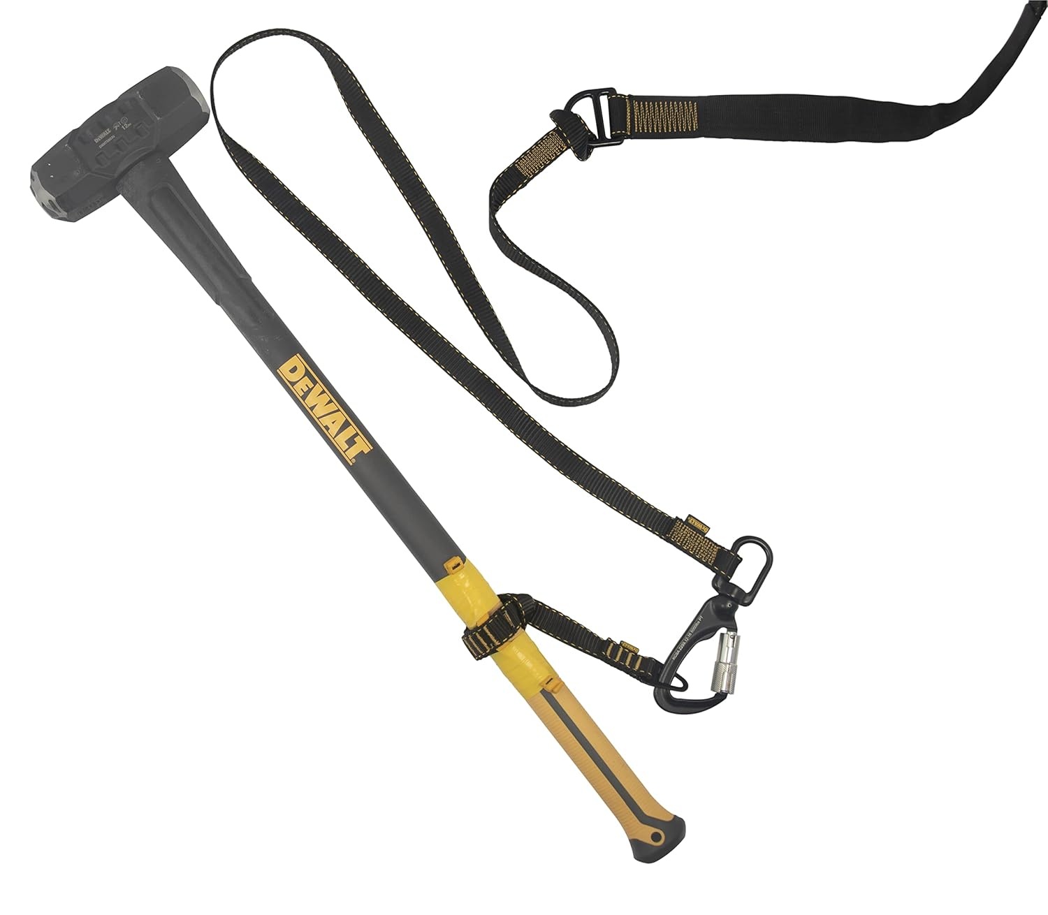 image:imageDEWALT Wristband Tool Anchor with Lanyard BlackYellowTool Anchor Strap 50 lb capacity