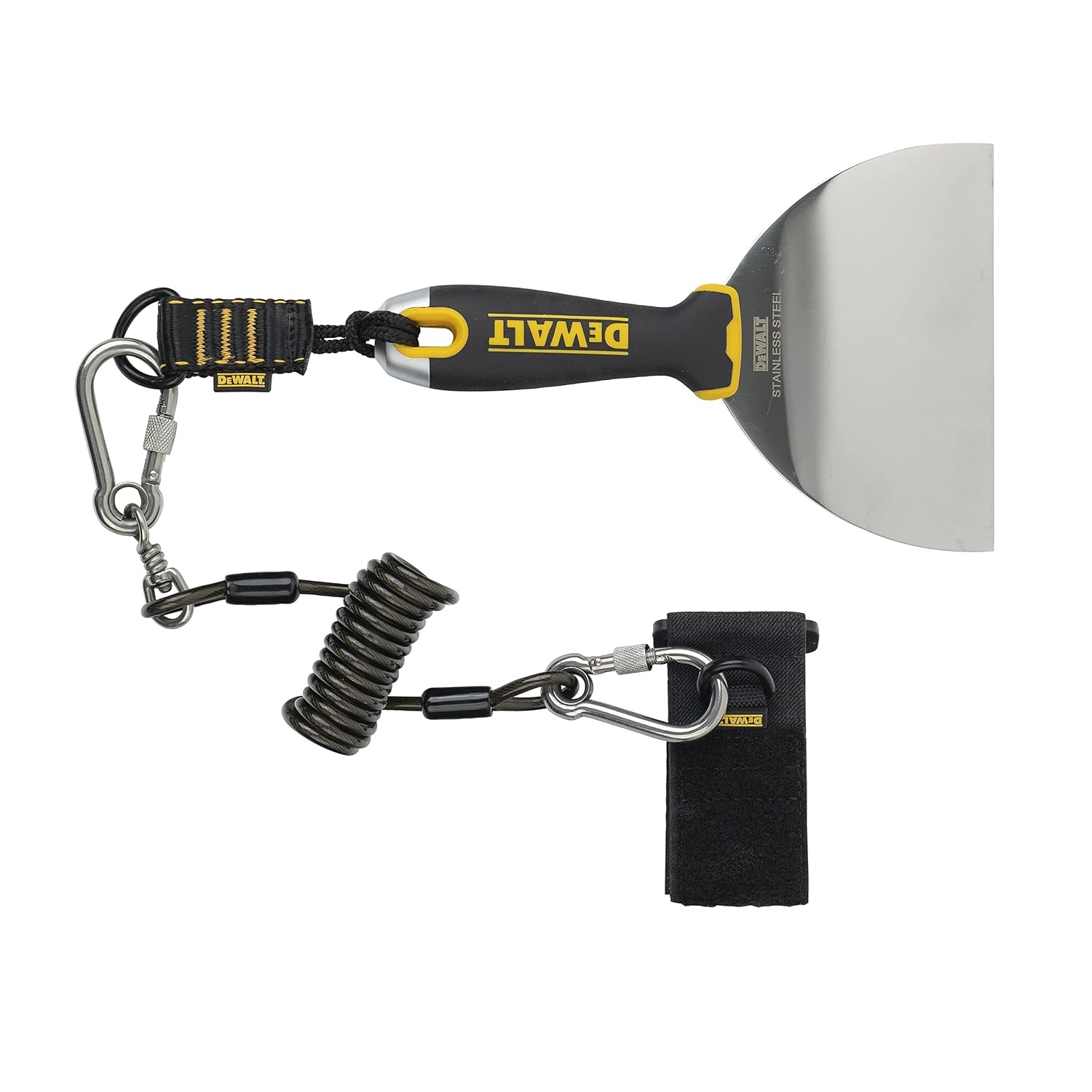 image:imageDEWALT Wristband Tool Anchor with Lanyard BlackYellowWristband Tool Anchor