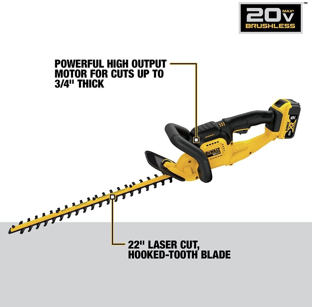 image:imageDewalt Trimmer Hedge 5AH BTRY PK 20V DCHT820P1