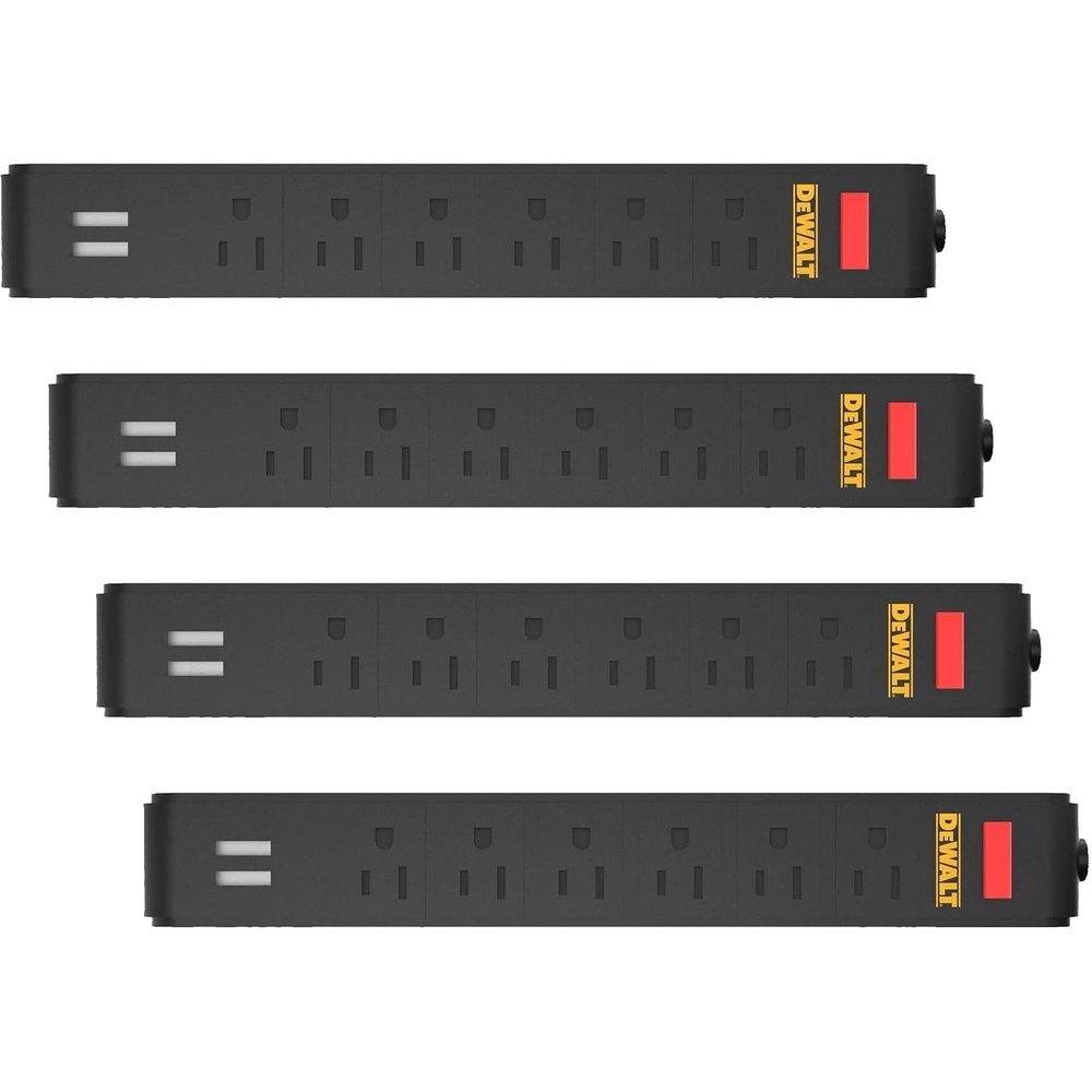 image:imageDEWALT Magnetic Power Strip with 6 Power Outlets DEWALT Workshop Storage System Compatible DWST82693Pack of 4