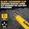 DEWALT 1.25″×12″ Light-Duty Reuseable Carabiner Utility Straps, 2-Pack | Quickly Clip and Connect Components, Reflective Stitiching, Weather & Wear Resistant Straps, Adjustable Hook & Loop Closure
