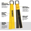 DEWALT 1.25″×12″ Light-Duty Reuseable Carabiner Utility Straps, 2-Pack | Quickly Clip and Connect Components, Reflective Stitiching, Weather & Wear Resistant Straps, Adjustable Hook & Loop Closure