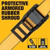 DEWALT 1.25″×14’×2,000 lbs Mid-Duty Cam Buckle Tie-Down Straps, 2-Pack | Heavy‑Gauge Steel Frame, Armored Rubber Shroud, Pre‑Threaded Weather‑Resistant Straps,Coated S‑Hooks, For Midweight Cargo(2” x 10’)