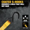 DEWALT 1.25″×14’×2,000 lbs Mid-Duty Cam Buckle Tie-Down Straps, 2-Pack | Heavy‑Gauge Steel Frame, Armored Rubber Shroud, Pre‑Threaded Weather‑Resistant Straps,Coated S‑Hooks, For Midweight Cargo(1” x 12’)