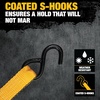 DEWALT 1.25″×14’×2,000 lbs Mid-Duty Cam Buckle Tie-Down Straps, 2-Pack | Heavy‑Gauge Steel Frame, Armored Rubber Shroud, Pre‑Threaded Weather‑Resistant Straps,Coated S‑Hooks, For Midweight Cargo(1.25” x 14’)