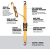 DEWALT 1.25″×14’×2,000 lbs Mid-Duty Cam Buckle Tie-Down Straps, 2-Pack | Heavy‑Gauge Steel Frame, Armored Rubber Shroud, Pre‑Threaded Weather‑Resistant Straps,Coated S‑Hooks, For Midweight Cargo(2” x 10’)