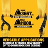 DEWALT 1.7″×18″×11,000 lbs Heavy-Duty Soft Loops Tie-Downs, 4 Pack | Scratch‑Free Anchor Points For Ratchet Straps, Wrap Around-Cinch Tight, Secure Motorcycles, ATVs,UTVs, Lawn Equipment & More