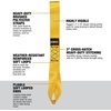DEWALT 1.7″×18″×11,000 lbs Heavy-Duty Soft Loops Tie-Downs, 4 Pack | Scratch‑Free Anchor Points For Ratchet Straps, Wrap Around-Cinch Tight, Secure Motorcycles, ATVs,UTVs, Lawn Equipment & More