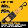 DEWALT 2″×10’×3,300 lbs Heavy-Duty Retractable Ratchet Straps, 2-Pack | Highly Weather‑Resistant,Proprietary‑Lubricated Stainless‑Steel Spring,Fully Armored Ratchet‑Body Cover,Coated Clip‑End Hooks(Ratchet Straps and Soft Loop Kit)