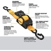 DEWALT 2″×10’×3,300 lbs Heavy-Duty Retractable Ratchet Straps, 2-Pack | Highly Weather‑Resistant,Proprietary‑Lubricated Stainless‑Steel Spring,Fully Armored Ratchet‑Body Cover,Coated Clip‑End Hooks(Ratchet Straps and Soft Loop Kit)