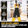 DEWALT 2″×12′, 1-Ply, Type 3, Class 7 Heavy-Duty Lifting Sling, 2-Pack | 6,400 lbs Basket, 3,200 lbs Vertical, 2,560 lbs Choker Capacity, Meets WSTDA Standards for Lifting, Rigging, Construction(Single)