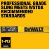 DEWALT 2″×12′, 1-Ply, Type 3, Class 7 Heavy-Duty Lifting Sling, 2-Pack | 6,400 lbs Basket, 3,200 lbs Vertical, 2,560 lbs Choker Capacity, Meets WSTDA Standards for Lifting, Rigging, Construction(2 Pack)