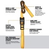 DEWALT 2″×16’×3,000 lbs Mid-Duty Lashing Straps, 2-Pack | Heavy‑Gauge Steel Frame, Armored Rubber Cam Shroud, Weather & Wear Resistant Straps, For Quick Bundling of Midweight Cargo(1″ x 10’)