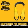 DEWALT 2″×24″×10,000 lbs Heavy-Duty Axle Tie-Down Strap | Wrap Around Vehicle Axle-Scratch‑Free Anchor Points For Ratchet Straps, Protective Sleeves,Coated D-Rings,Meets DOT Standards(2″ x 38″ (16 Pack))