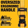 DEWALT 2″×27’×10,000 lbs Industrial Ratchet Straps with Flat Hooks | Wide‑Grip Ergonomic Handle, Armored Side Caps, DOT / WSTDA Weather‑Resistant Straps, Flat Hooks for Industrial Cargo, Flatbed