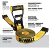 DEWALT 2″×27’×10,000 lbs Industrial Ratchet Straps with Flat Hooks | Wide‑Grip Ergonomic Handle, Armored Side Caps, DOT / WSTDA Weather‑Resistant Straps, Flat Hooks for Industrial Cargo, Flatbed