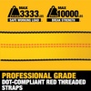 DEWALT 2″×27’×10,000 lbs Ratchet Straps with Double J-Hooks, 6-Pack | Wide‑Grip Ergonomic Handle, Armored Side Caps, DOT / WSTDA Weather‑Resistant Straps, Double J-Hooks for Industrial Cargo