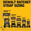 DEWALT 2″×27’×10,000 lbs Ratchet Straps with Flat Hooks, 6-Pack | Wide‑Grip Ergonomic Handle, Armored Side Caps, DOT / WSTDA Weather‑Resistant Straps, Flat Hooks for Industrial Cargo, Flatbed