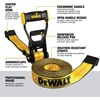 DEWALT 2″×27’×10,000 lbs Ratchet Straps with Flat Hooks, 6-Pack | Wide‑Grip Ergonomic Handle, Armored Side Caps, DOT / WSTDA Weather‑Resistant Straps, Flat Hooks for Industrial Cargo, Flatbed