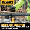 DEWALT 2″×30’×10,000 lbs Ratchet Strap with 18″ Chain & Steel Hooks | Wide‑Grip Ergonomic Handle, Armored Side Caps, DOT / WSTDA Weather‑Resistant Straps, 18″ Chains + Hooks for Industrial Cargo