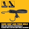 DEWALT 31″ Natural Rubber Tarp Straps with Coated S-Hooks, 40 Pack | Flexible Rubber for Weather and Temp Resistance, Coated S‑Hooks, Use for Temporary Light‑Duty Jobs,Tarps & Daily Hauls(15″)