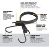 DEWALT 31″ Natural Rubber Tarp Straps with Coated S-Hooks, 40 Pack | Flexible Rubber for Weather and Temp Resistance, Coated S‑Hooks, Use for Temporary Light‑Duty Jobs,Tarps & Daily Hauls(15″)