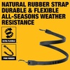 DEWALT 31″ Natural Rubber Tarp Straps with Coated S-Hooks, 40 Pack | Flexible Rubber for Weather and Temp Resistance, Coated S‑Hooks, Use for Temporary Light‑Duty Jobs,Tarps & Daily Hauls(21″)