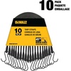 DEWALT 31″ Natural Rubber Tarp Straps with Coated S-Hooks, 40 Pack | Flexible Rubber for Weather and Temp Resistance, Coated S‑Hooks, Use for Temporary Light‑Duty Jobs,Tarps & Daily Hauls(41″)