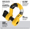 DEWALT 3/4″×5.2 Tons Safe Work Rating Bow Shackles, 2-Pack | Tough Powder and Zinc Coated Forged Steel Shackle Bodies and Pins, Heavy-Duty Isolators, Tow & Recovery, Winching & Lifting(Bow Shackles and Tow Strap Kit)