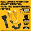 DEWALT 3/4″×5.2 Tons Safe Work Rating Bow Shackles, 2-Pack | Tough Powder and Zinc Coated Forged Steel Shackle Bodies and Pins, Heavy-Duty Isolators, Tow & Recovery, Winching & Lifting(Bow Shackles and Tow Strap Kit)
