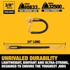 DEWALT 3/8″×24″×32,500 lbs Heavy-Duty Kinetic Soft Shackle | UHMWPE Diamond Knot with Self‑Tightening Loop, Adaptive Design Fits Vehicle Anchor Points, Ultra‑Strong for Vehicle Recovery(Kinetic Soft Shackles)