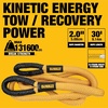 DEWALT 3/8″×24″×32,500 lbs Heavy-Duty Kinetic Soft Shackle | UHMWPE Diamond Knot with Self‑Tightening Loop, Adaptive Design Fits Vehicle Anchor Points, Ultra‑Strong for Vehicle Recovery(Kinetic Rope & Soft Shackles Kit)