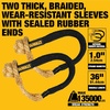 DEWALT 3/8″×24″×32,500 lbs Heavy-Duty Kinetic Soft Shackle | UHMWPE Diamond Knot with Self‑Tightening Loop, Adaptive Design Fits Vehicle Anchor Points, Ultra‑Strong for Vehicle Recovery(Kinetic Rope & Soft Shackles Kit)