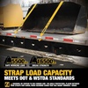 DEWALT 4″×30’×16,500 lbs Commercial-Duty Flatbed Winch Straps, 2-Pack | Meets DOT & WSTDA Standards, Weather & Wear-Resistant, Coated Steel Flat Hooks Fit Stake-Pocket Winches, Flatbed Trailering(2 Pack)