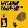 DEWALT 4″×30’×16,500 lbs Commercial-Duty Flatbed Winch Straps, 2-Pack | Meets DOT & WSTDA Standards, Weather & Wear-Resistant, Coated Steel Flat Hooks Fit Stake-Pocket Winches, Flatbed Trailering(2 Pack)