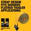 DEWALT 4″×30’×16,500 lbs Commercial-Duty Flatbed Winch Straps, 2-Pack | Meets DOT & WSTDA Standards, Weather & Wear-Resistant, Coated Steel Flat Hooks Fit Stake-Pocket Winches, Flatbed Trailering(Single)