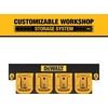 DEWALT Battery Organizer, Holds up to 4 Batteries, Mount Rail, Workshop Storage System Compatible (DWST82819)(One Size)