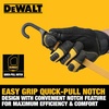DEWALT DXBC301424 Black/Yellow 24” Premium Flat Bungee Straps, 4 Pack