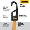 DEWALT DXBC301448 Black/Yellow 48” Premium Flat Bungee Straps, 4 Pack