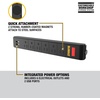 DEWALT Magnetic Power Strip with 6 Power Outlets, DEWALT Workshop Storage System Compatible (DWST82693)(One Size)