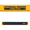DEWALT Tool Organizer, Mount on Workbench, 20 Inch, Compact Metal Rail, DEWALT Workshop Storage System Compatible (DWST82827)