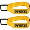 DEWALT 1.25″×12″ Light-Duty Reuseable Carabiner Utility Straps, 2-Pack | Quickly Clip and Connect Components, Reflective Stitiching, Weather & Wear Resistant Straps, Adjustable Hook & Loop Closure